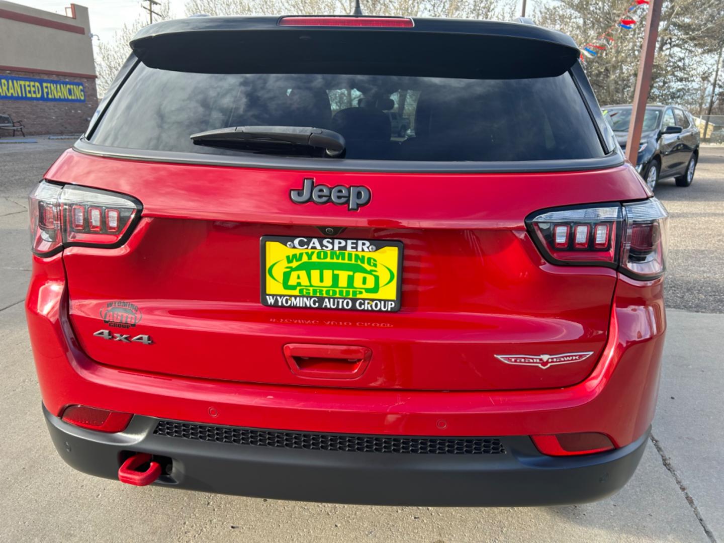 2021 RED /BLACK Jeep Compass Trailhawk (3C4NJDDB5MT) with an 2.4L engine, Automatic transmission, located at 3030 CY Ave, Casper, WY, 82604, (307) 265-3830, 42.827816, -106.357483 - Photo#4